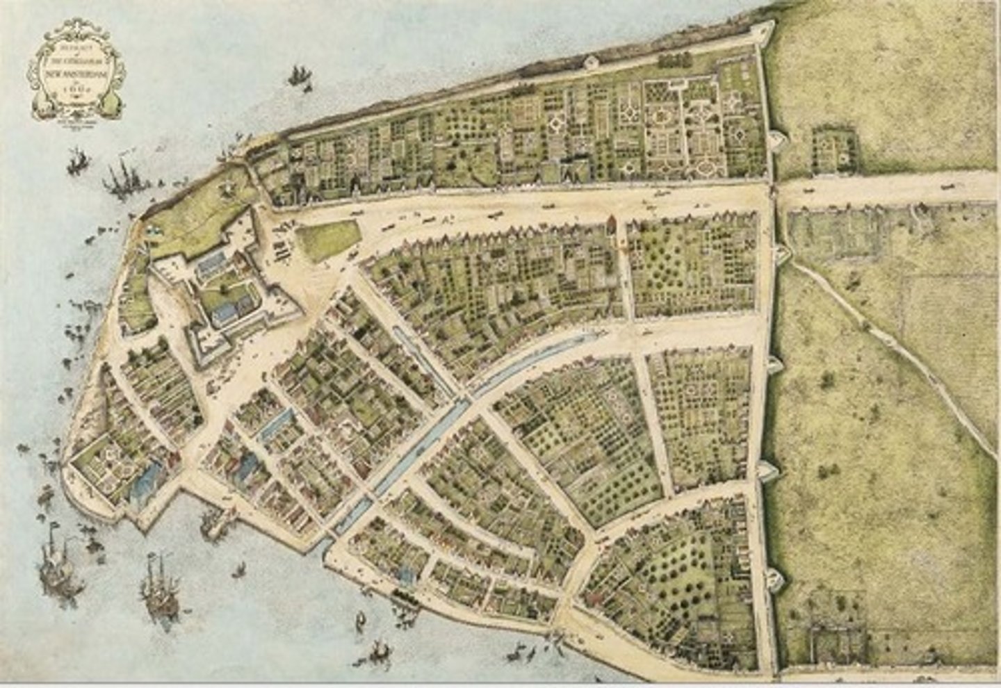 <p>Dutch colonial settlement that served as the capital of New Netherland. This later became "New York City"</p>