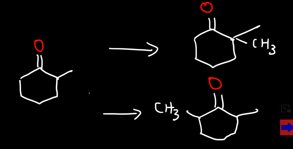 <p>That either hydrogen on either side can be attacked but depends on the reactants used</p>