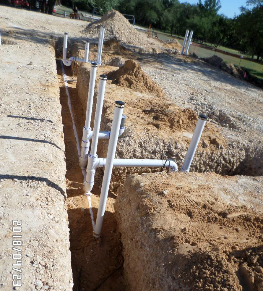 <p>the primary, larger-diameter pipes that collect wastewater from multiple branch lines and transport it to the building sewer or municipal system.</p>