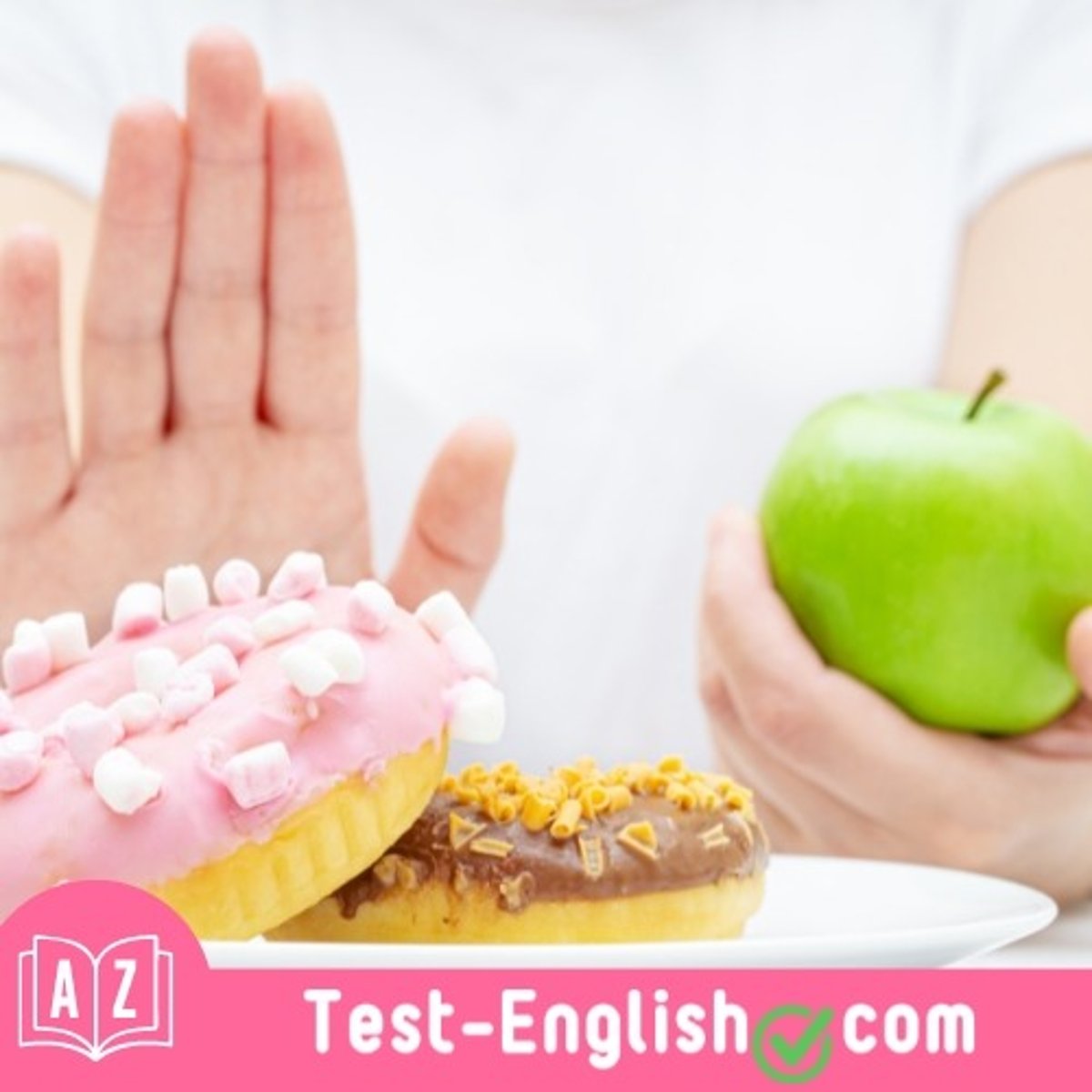 <p>She likes cakes, but she _____ eating fruit for breakfast.</p>
