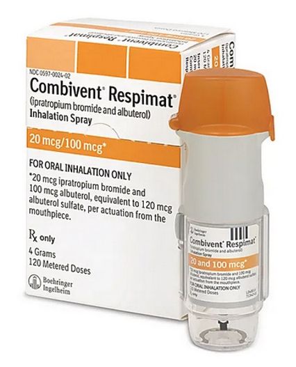 <p>Albuterol + Ipratropium (inhalation)</p>