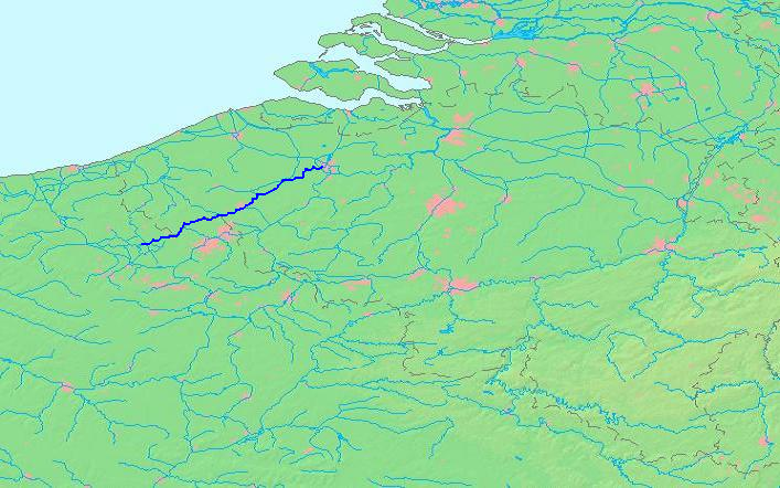 <p><span>Welke zijrivier van de Schelde stroomt langs Kortrijk?</span></p>