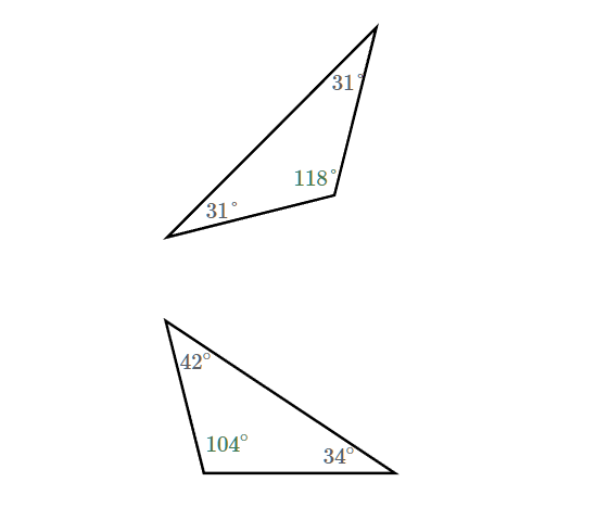 <p>Obtuse triangles</p>