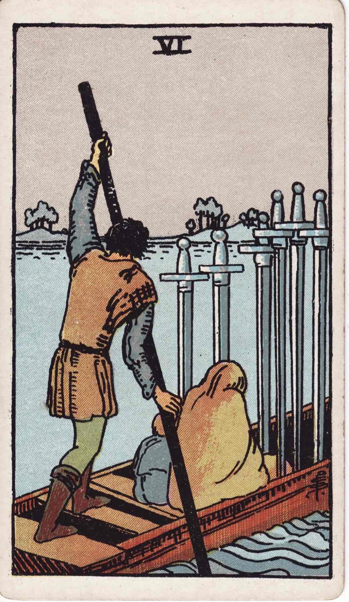 <p>Six of Swords</p>