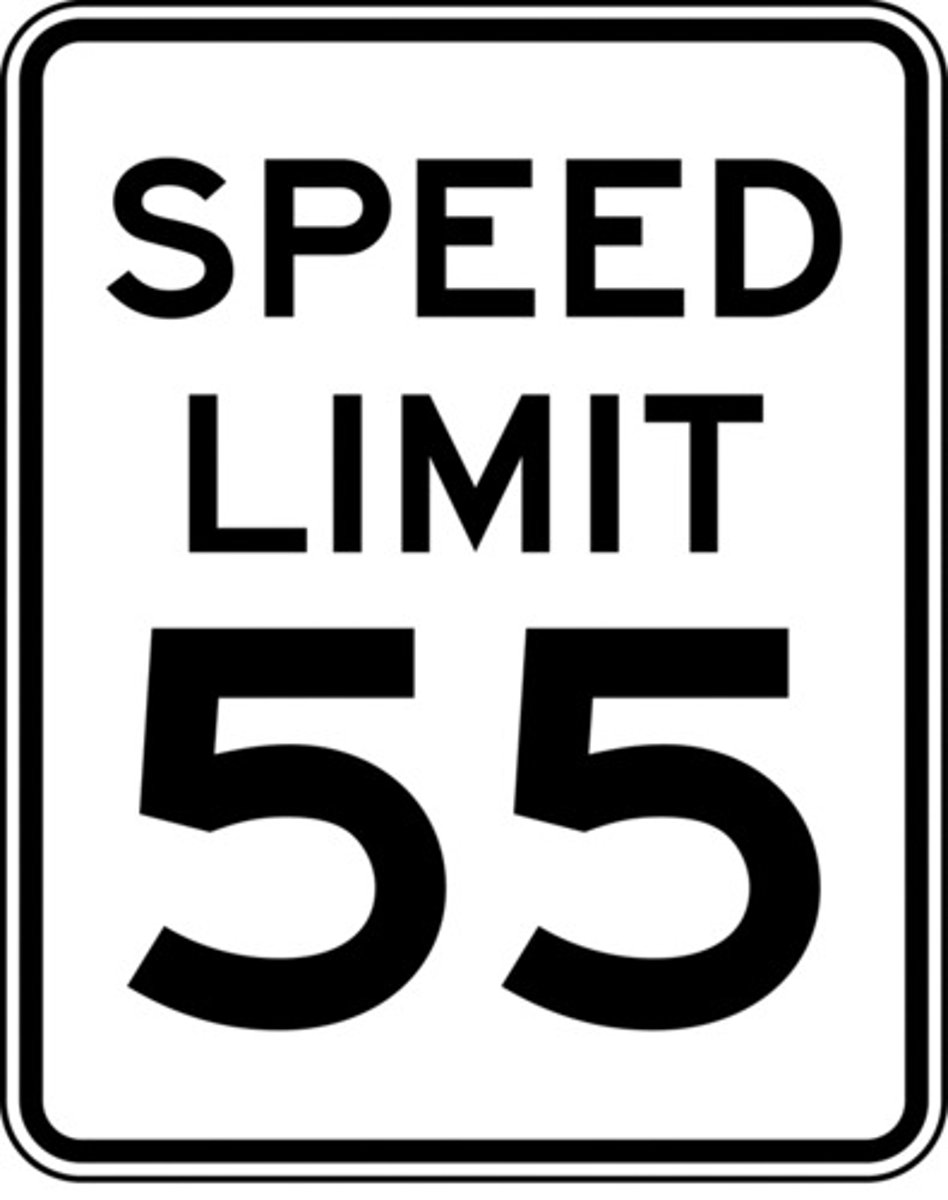 <p>This is the maximum speed at</p><p>which drivers may travel. Drivers</p><p>must drive at a lower speed if</p><p>conditions require it.</p>