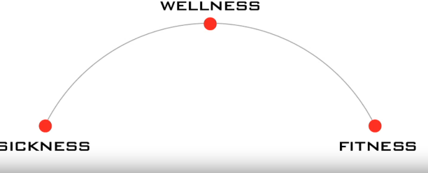 <ul><li><p>The WHO defines it as a state of physical , mental or social state of wellbeing and <em>not merely the absence of disease or infirmity </em></p></li><li><p>health exists on a spectrum - sickness to wellness to then fitness</p></li><li><p>the<strong> more fit you are the greater buffer </strong>to declining into sickness </p></li></ul><p></p>