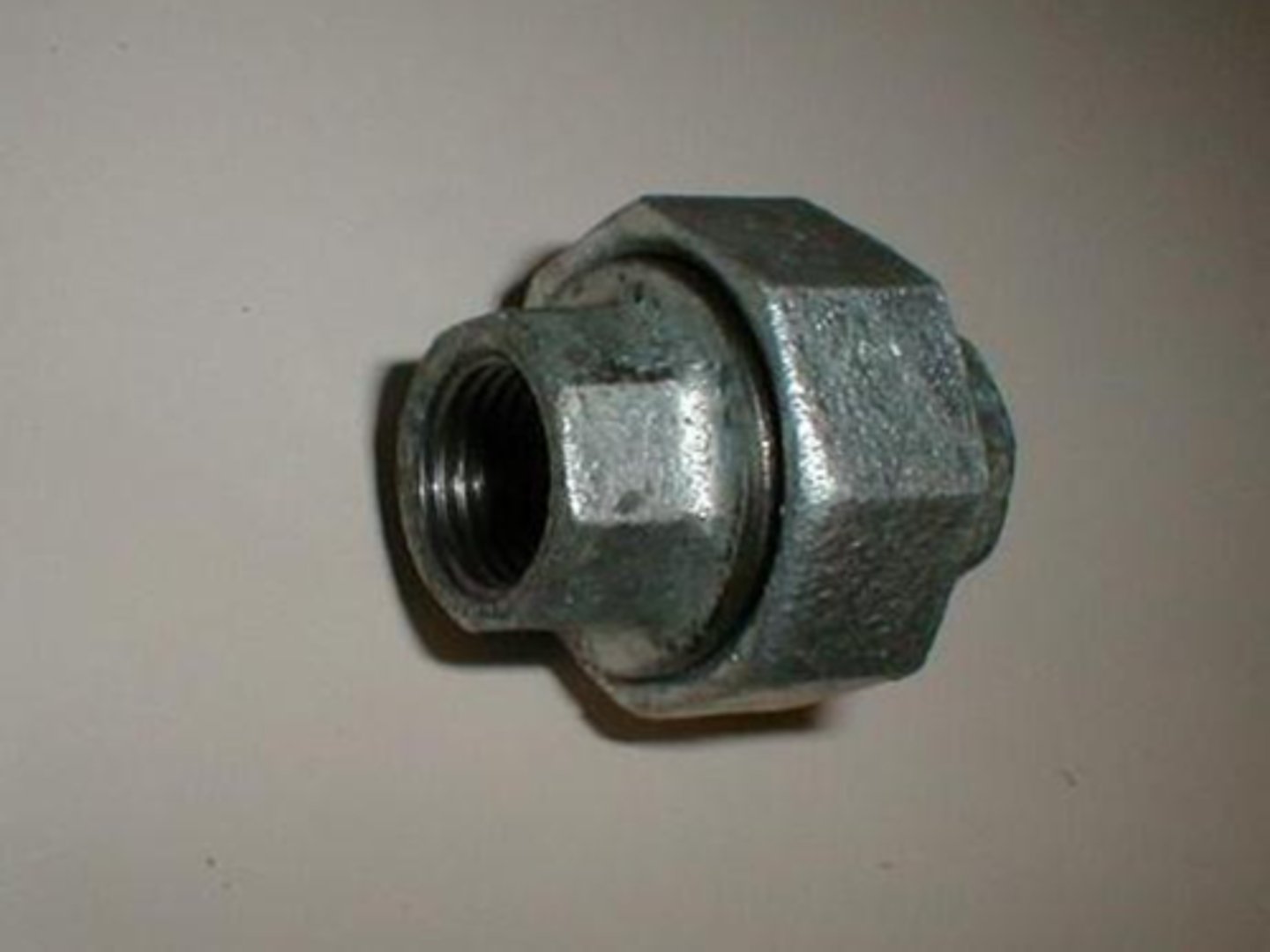 <p>join two pieces of galvanized pipe where neither side can be turned</p>