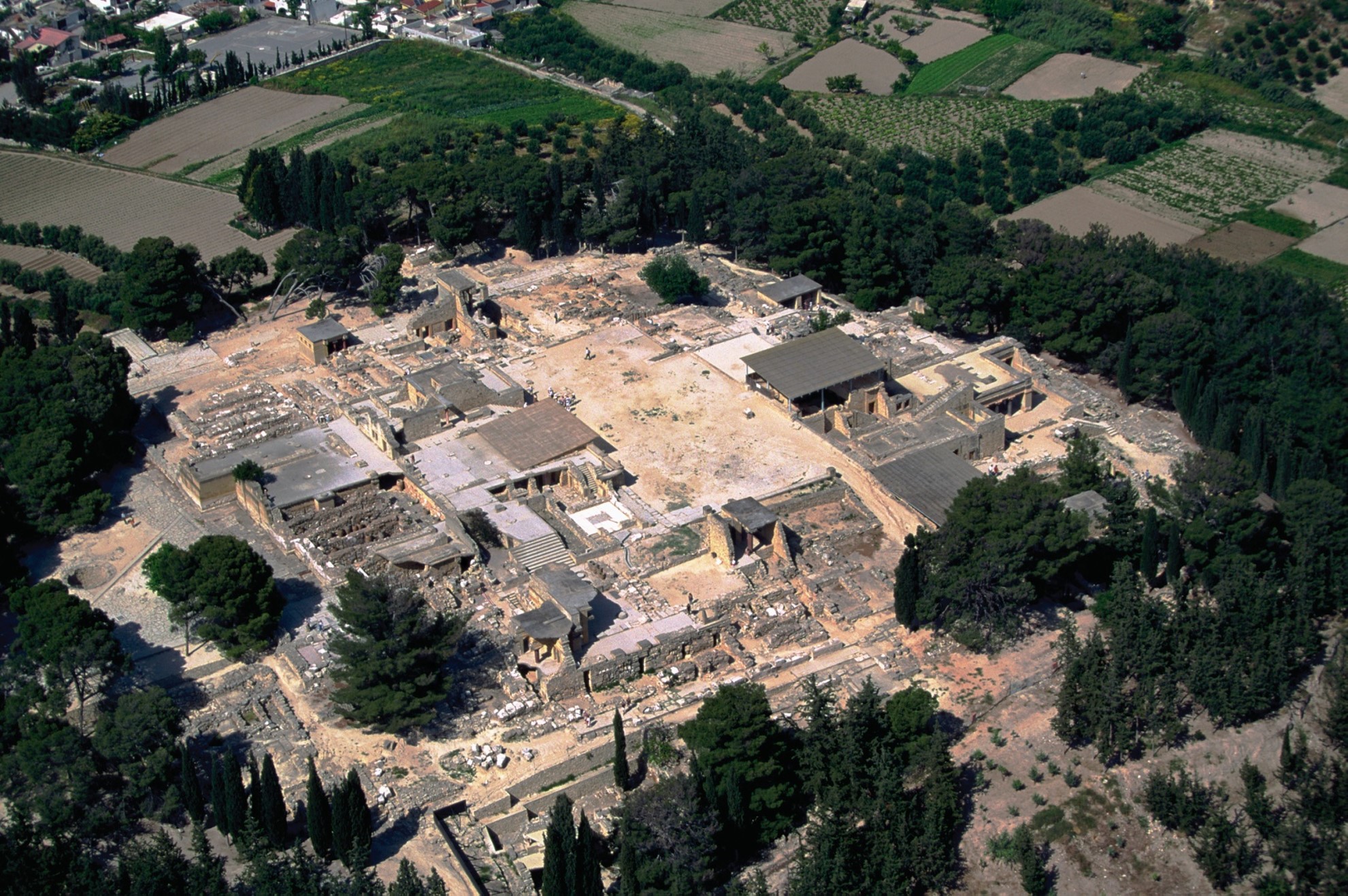 <p>“Palace” Complex at Knossos, Crete, c. 1700-1375 BCE</p>