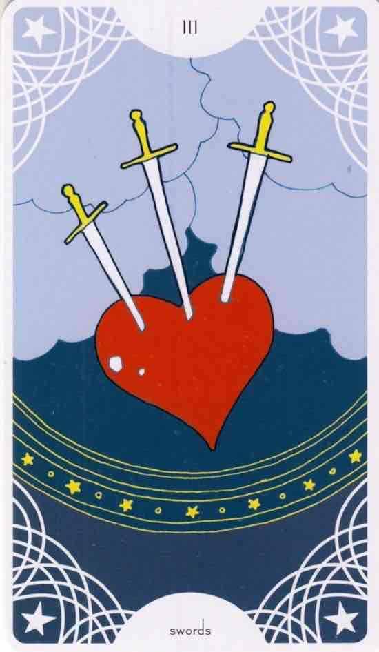 <p>Three of Swords</p>