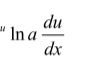 <p>kind of like der of log u where it becomes 1/ulna</p>