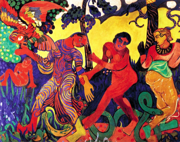 <p>State the name, artist, and date of this artwork</p>