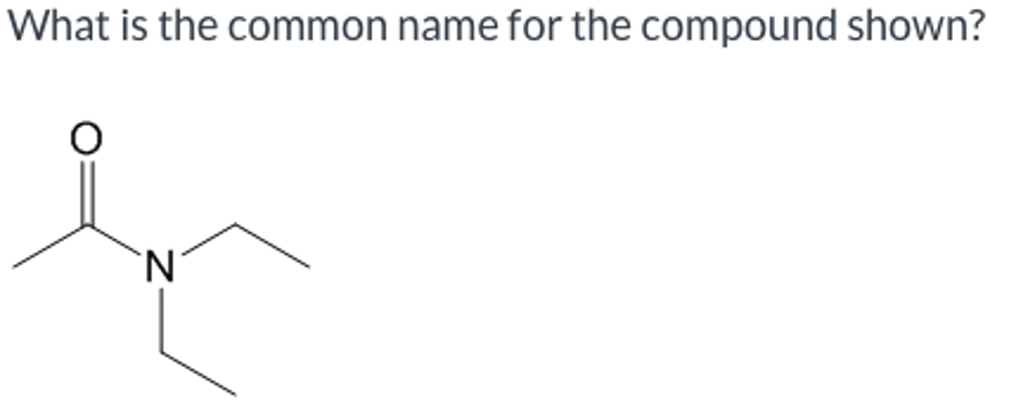 <p>What is the common name for the compound shown?</p>