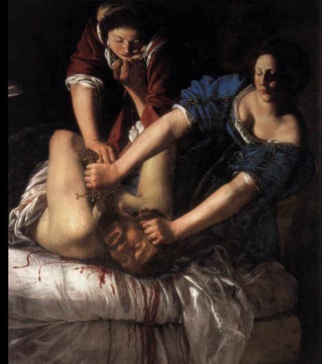 <p><span style="font-family: sans-serif">Artemisia Gentileschi, Judith Slaying Holofernes, c. 1619–1620</span></p>