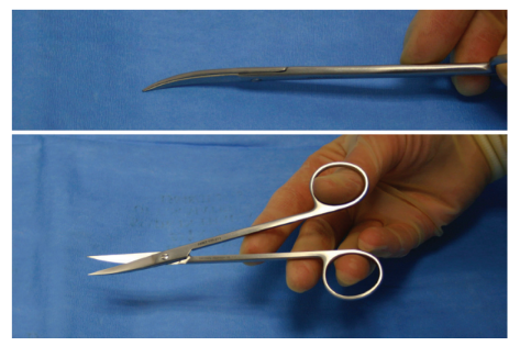 <p>Nickname: Long Iris, Metz, Curved Joseph </p><p>Use: Cuts delicate tissue, precisely</p><p>Features: Tapered jaws, sharp tips</p>