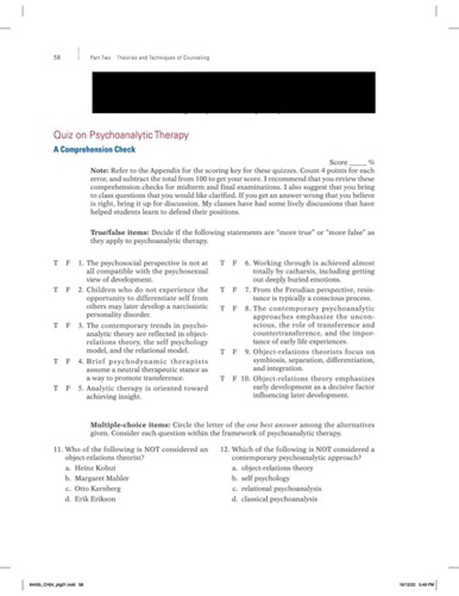 <p>Achieving insight.</p>