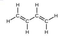 <p>Below is a representation of the structure of butadiene. How many sigma and pi bonds are<br>contained in this moXlecule?<br>A. 7 sigma bonds and 2 pi bonds<br>B. 6 sigma bonds and 4 pi bonds<br>C. 9 sigma bonds and 2 pi bonds<br>D. 9 sigma bonds and 4 pi bond</p>