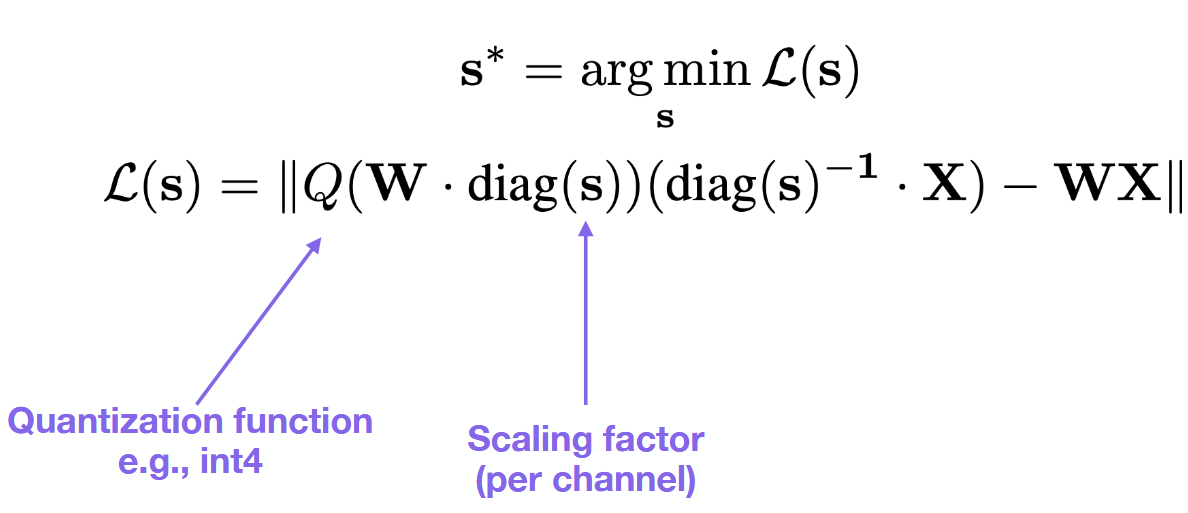<ul><li><p>Leave import weights in bf16 - only quantize others.</p></li><li><p>Scale weights and activations before quantiziation.</p></li><li><p>Lean quantization parameters by solving optimization problem over data.</p></li><li><p>Needs calibration dataset.</p></li></ul><p></p>