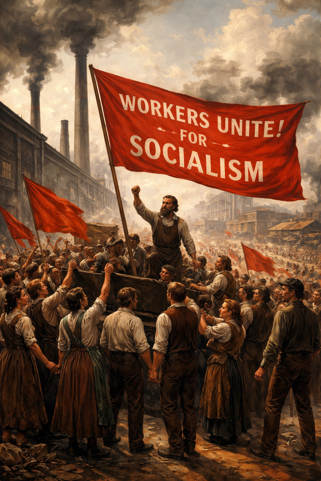 <p><span>An economic system where the government or community owns and controls major industries and resources for the benefit of everyone.</span></p>