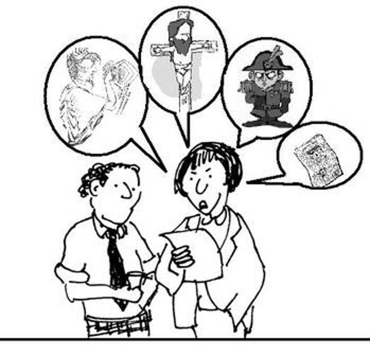 <p>A reference to another work of literature, person, or event</p>