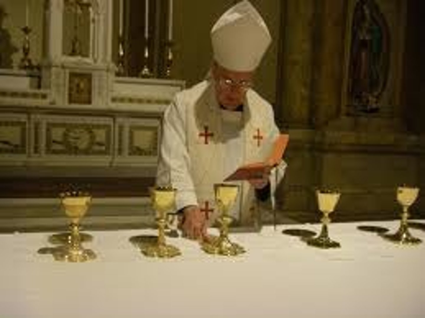 <p>(verb) to make sacred, hallow; to set apart for a special purpose</p><p>Synonyms: devote, dedicate, sanctify</p><p>Antonyms: desecrate, defile, profane, dishonor</p>