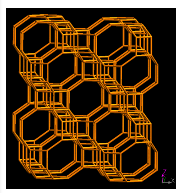 An inorganic crystalline structure with unimodal micropores