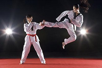 <p>Korean martial art (Taekwondo)</p>