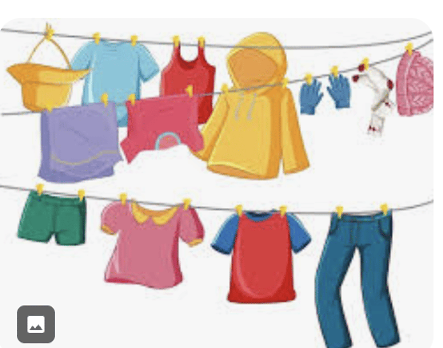 <p>clothes, clothing (singular)</p>