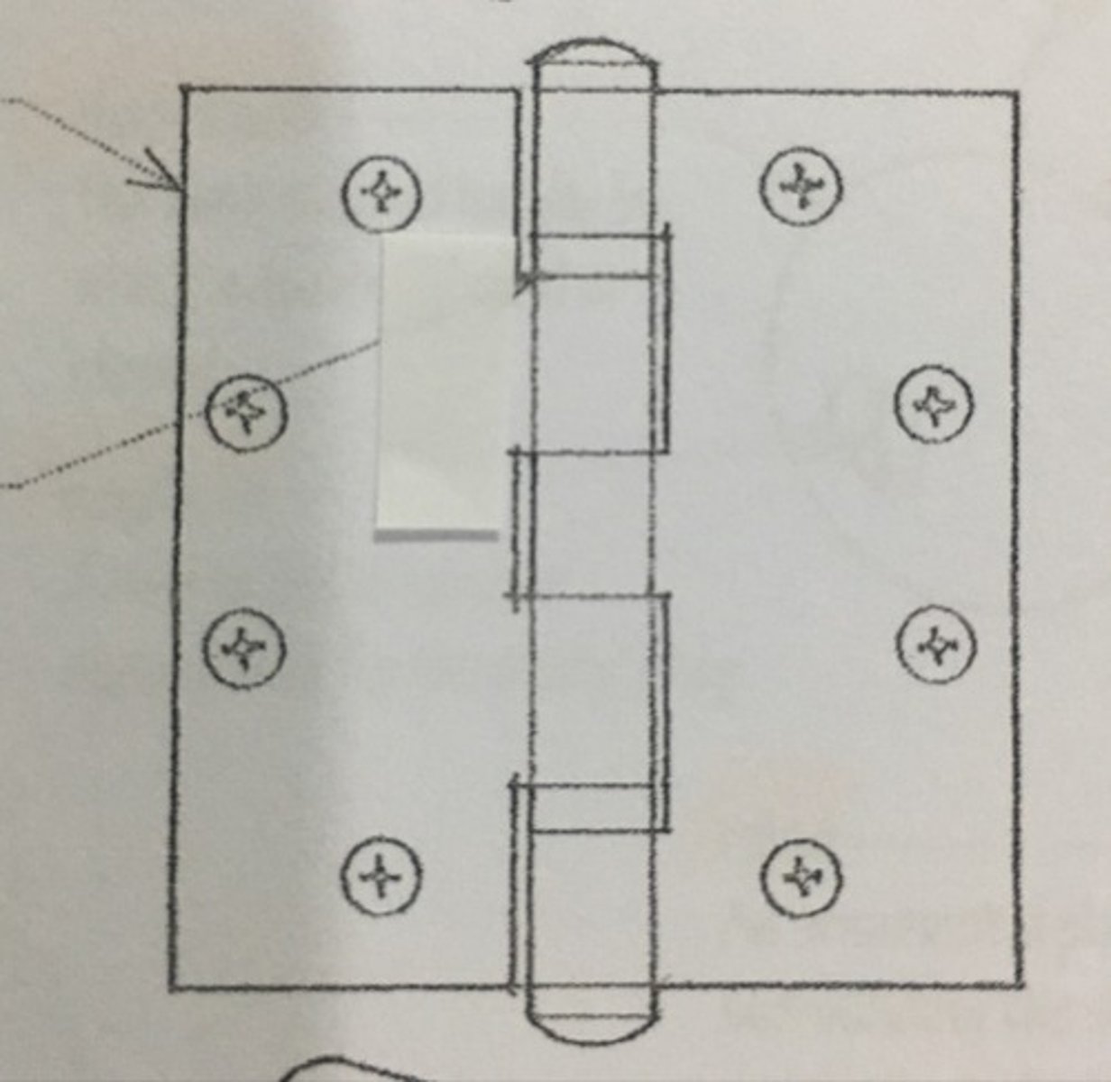 <p>a mortise hinge manufactured to fit the recess and match the arrangement of holes of hollow metal doors and frames</p>