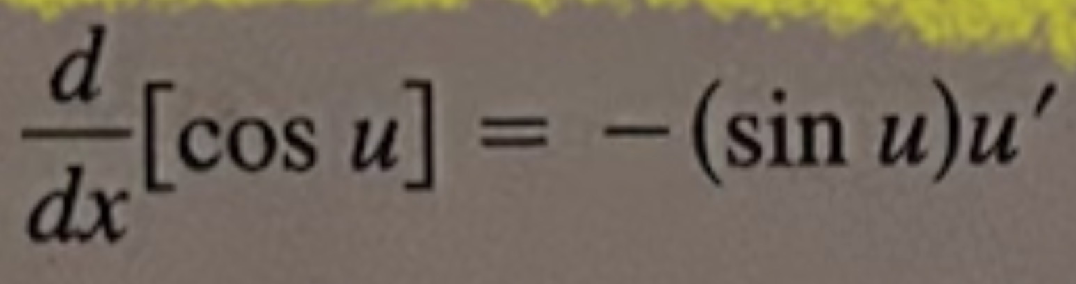 <p>−(sin u)u′</p>