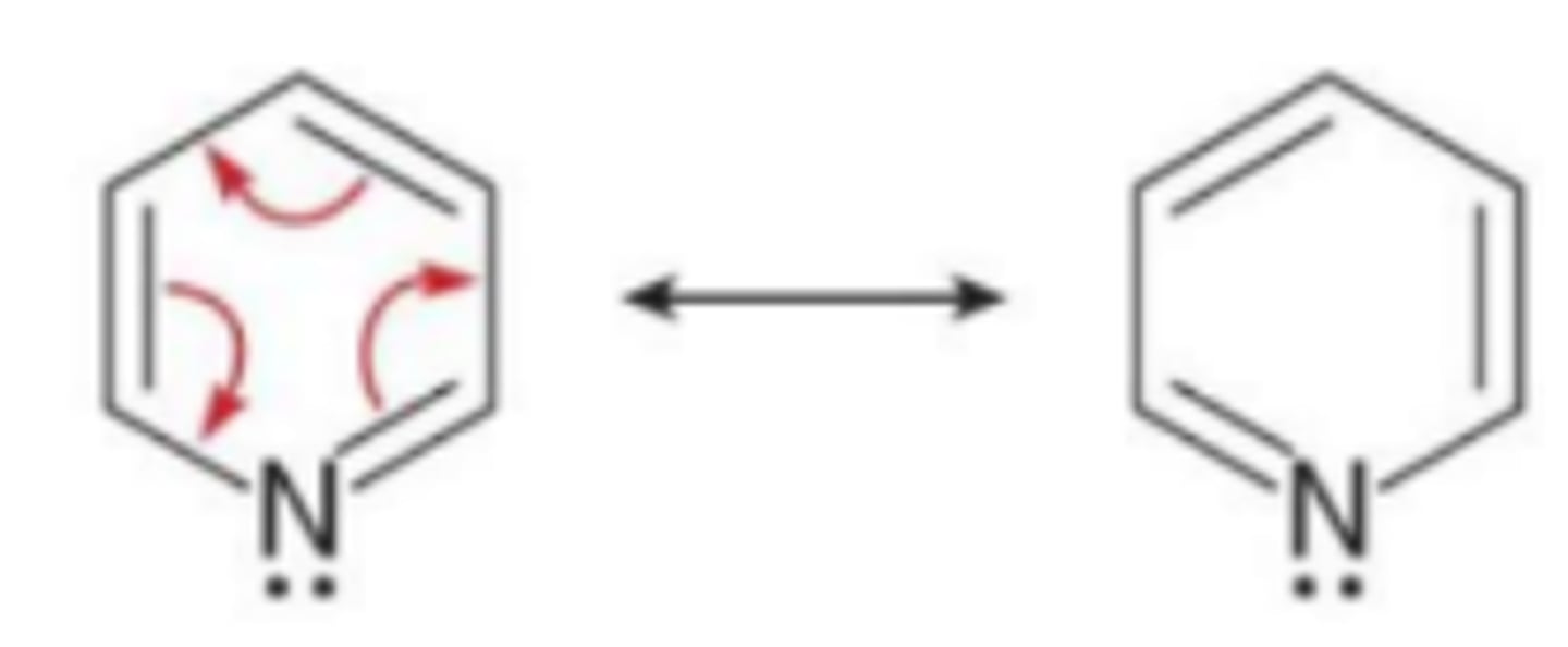 <p>it occupies an sp² orbital so it cannot be delocalized over the ring</p>