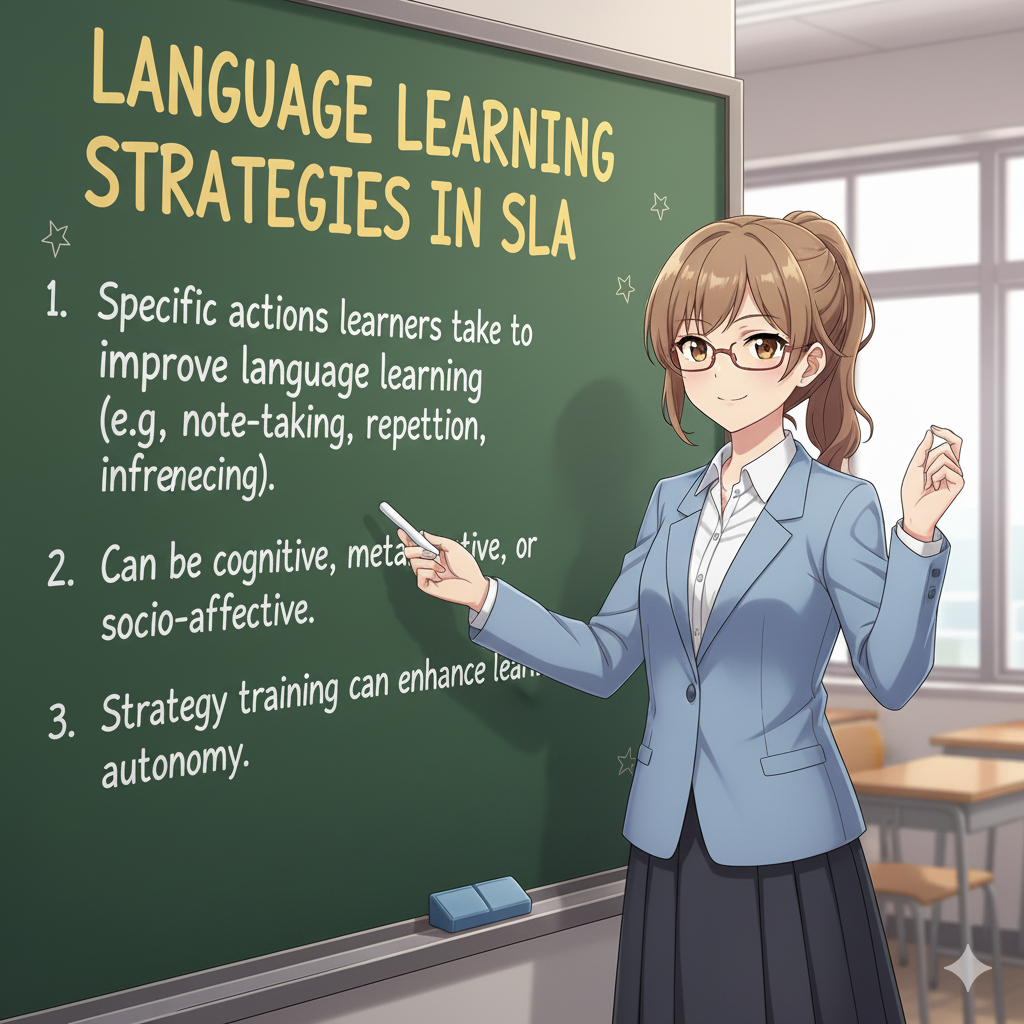 <p>Language Learning Strategies in SLA</p>
