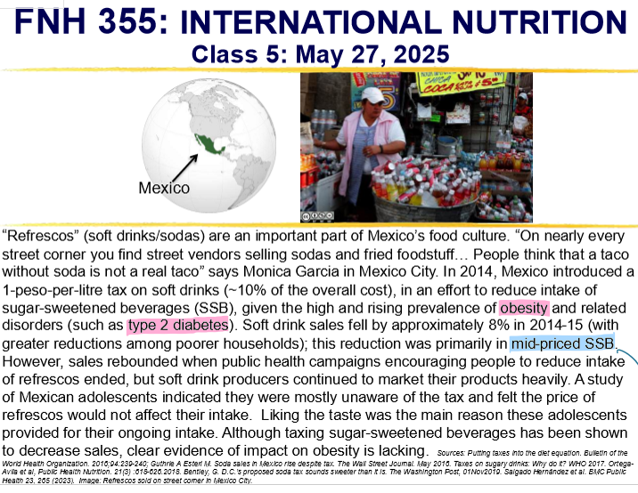<p>what are the impacts of the nutrition transition in mexico and evaluate the effectiveness of implementing a soda tax to reduce rates of obesity and type 2 diabetes</p>