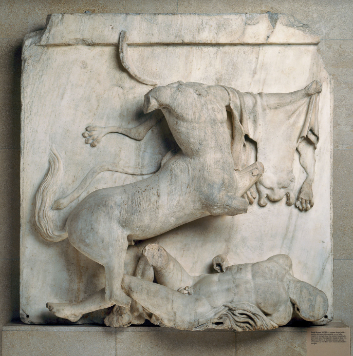 <p>Where is this Metope located?</p>