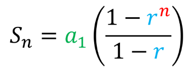 <p>Finite Geometric Series</p>