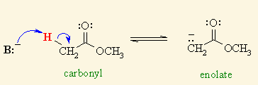 <p>enolate anion </p>