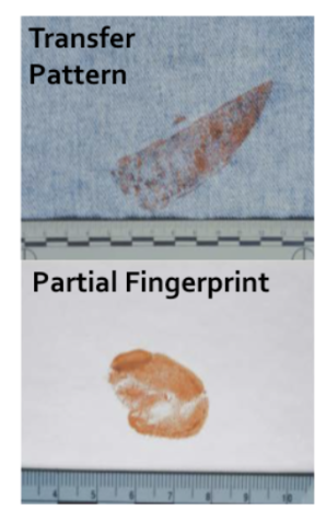 <p><span style="background-color: transparent;"><span>when an object wet with blood comes into contact with a secondary surface</span></span></p><ul><li><p><span style="background-color: transparent;"><span>Sometimes a mirror image of the object is produced, which can help in determining it (e.g. knife, shoe, etc)</span></span></p></li><li><p><span style="background-color: transparent;"><span>Partial bloody impressions are often chemically enhanced to see more detail</span></span></p></li></ul><p></p>