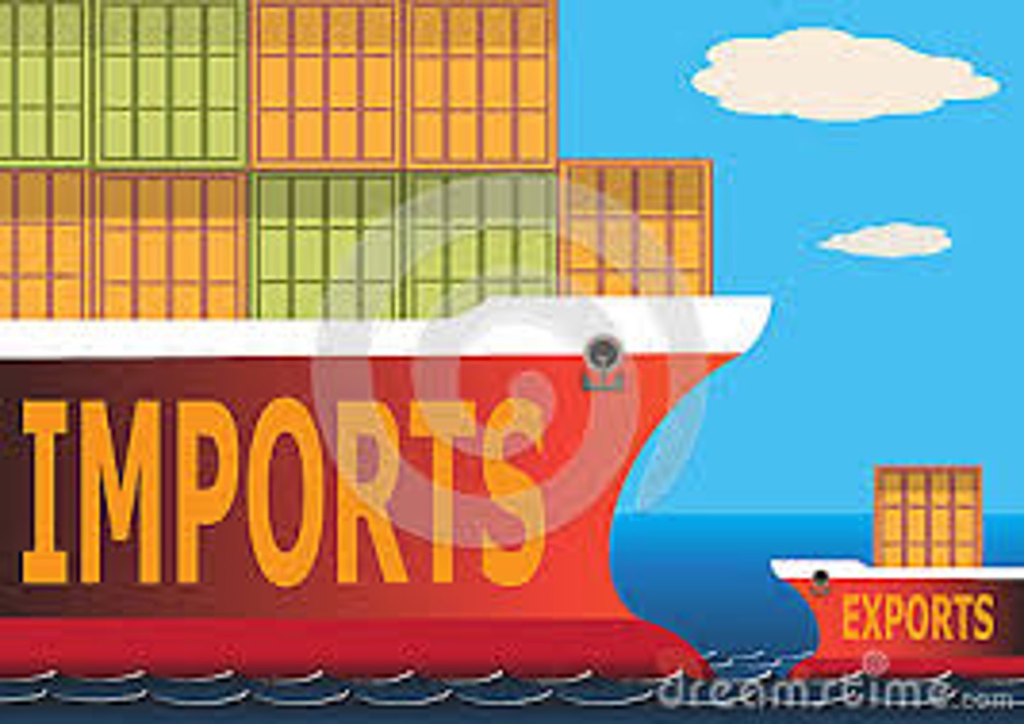 <p>"A condition that results when the value of a country's imports is greater than the value of its exports.(thâm hụt thương mại)"</p>