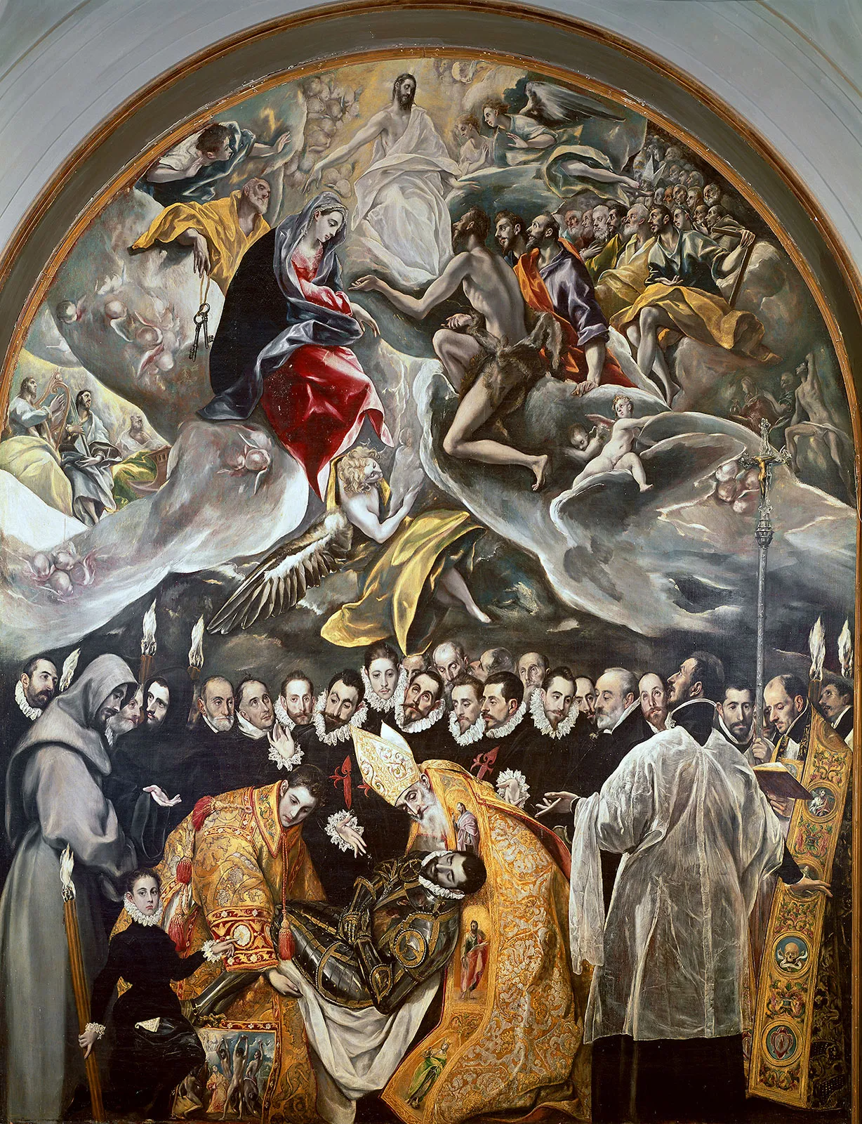 <p>The Burial of Count Orgaz, Mannerism</p>