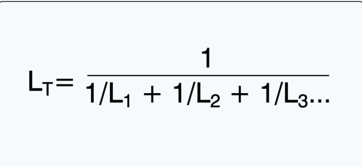 <p>(<span style="color: rgb(0, 0, 0);"><mark data-color="#fffc00" style="background-color: rgb(255, 252, 0); color: inherit;">Refer to Figure 3.</mark></span>) When more than two inductors of different inductances are connected in parallel in a circuit, the total inductance is</p>
