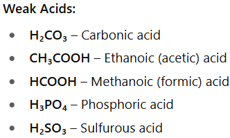 <p><span>What is a weak acid?</span></p>