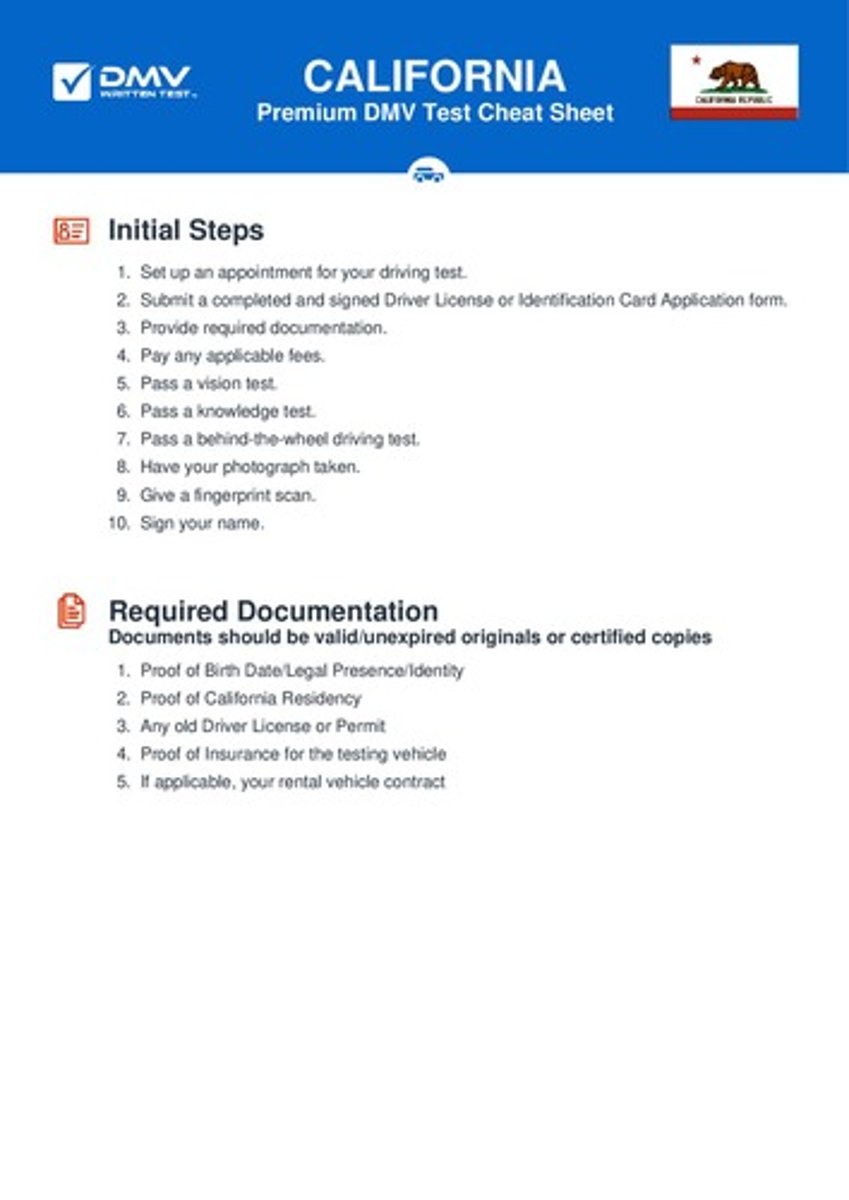 <p>A prompt to access comprehensive study materials for the DMV test.</p>