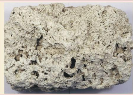 <p>…vznikla sedimentací a následným stmelením minerálů vysrážených z vody ve sladkovodním prostředí, z teplých minerálních pramenů (pramenit), z vod studených (pěnovec). (USAZENÉ) …typická pórovitá texturu, různě intenzivně zpevněný. … dominantním minerálem je kalcit, případně příměsi křemene. …dekorační kámen.</p>