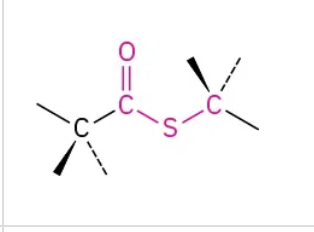 <p>O=C-S-C</p>