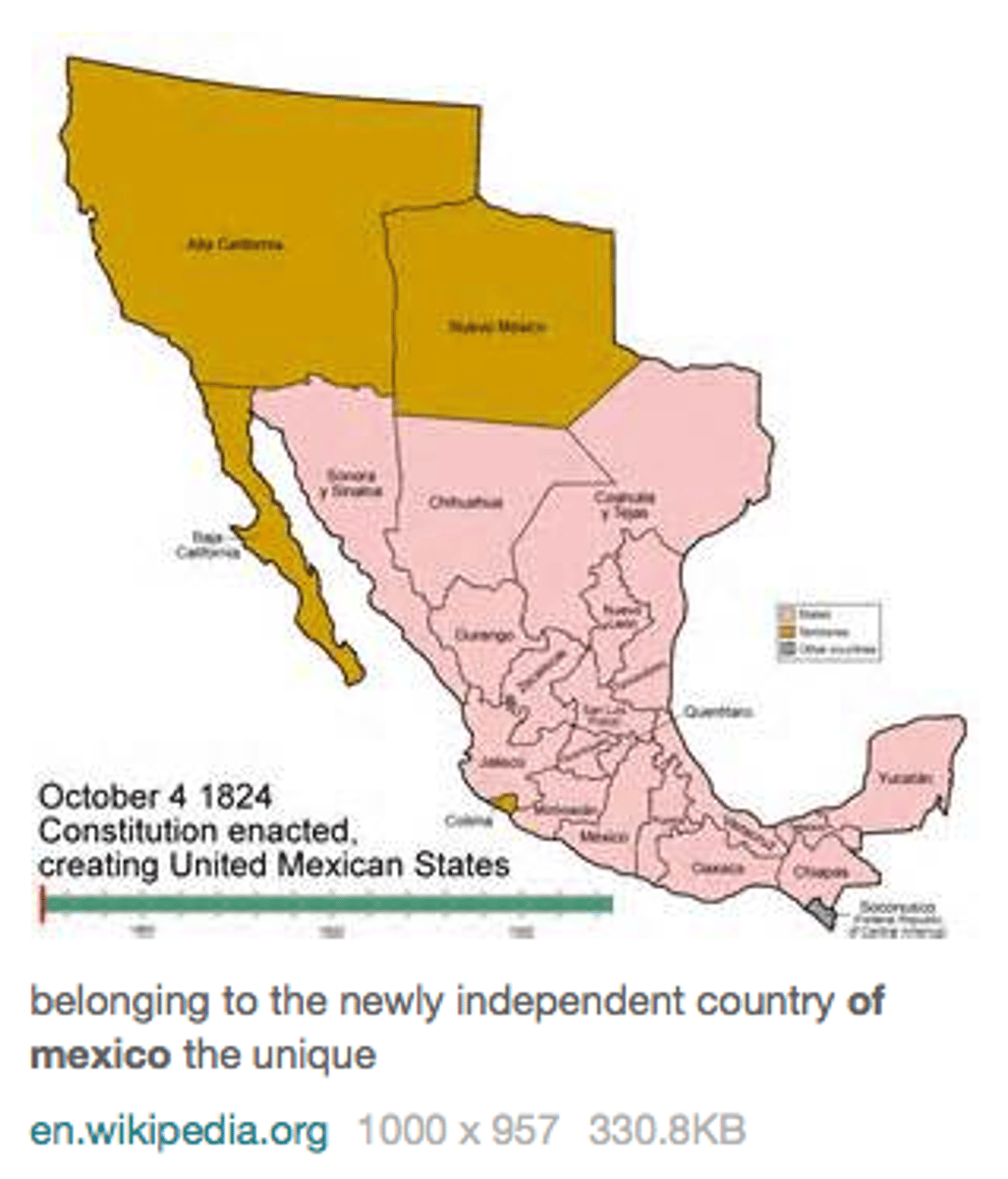 <p>In the 1820s Mexico encouraged Americans to settle HERE. They offered land to settlers. They hoped these settlers would make the area more stable.</p>