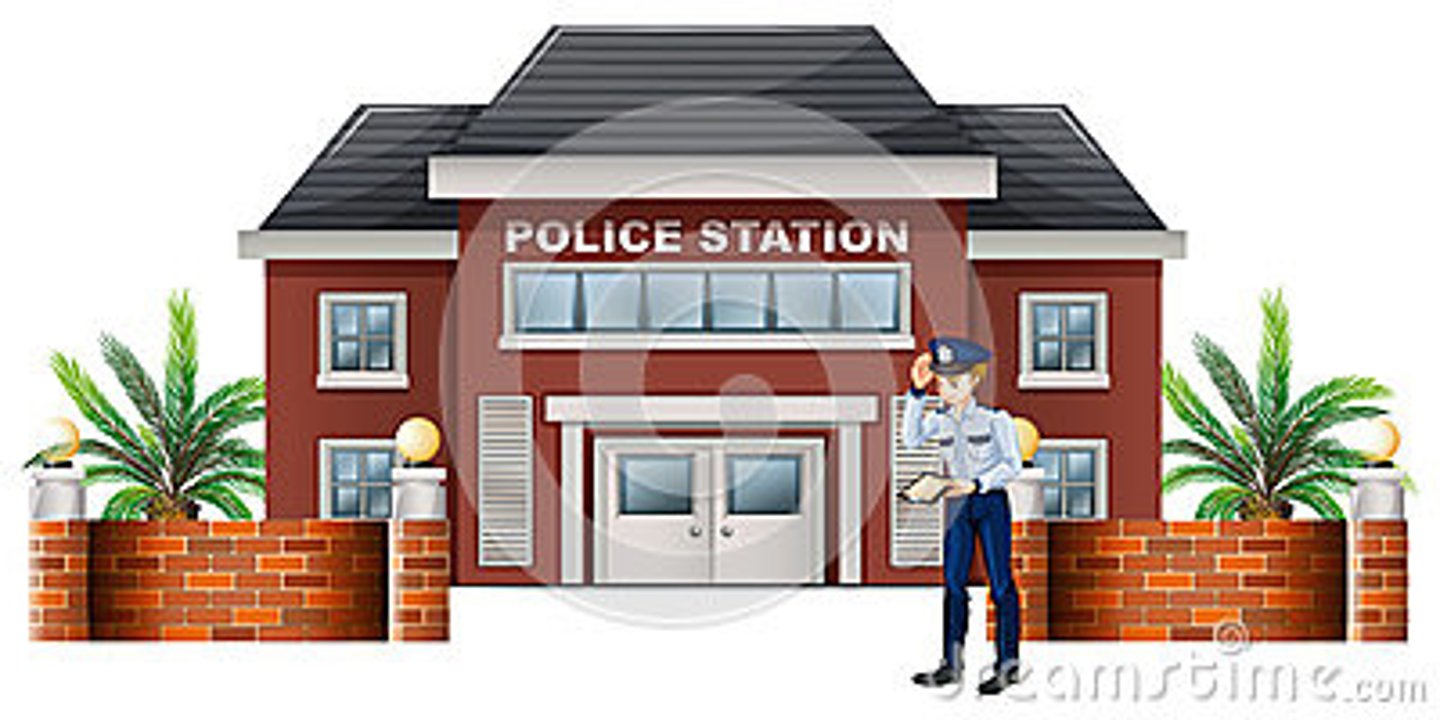 <p>police station</p>