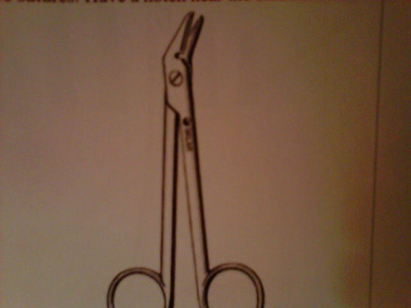 <p>Cutting wire sutures, serrated side.</p>