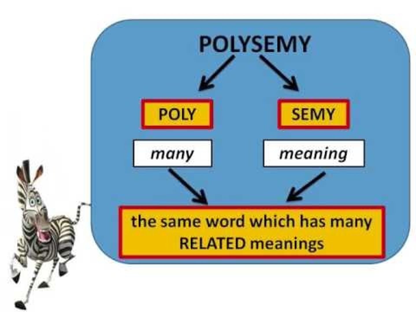 <p>the fact of having more than one meaning</p>