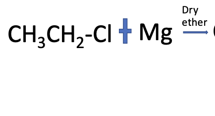 <p>What is the main intermediate product of the following reaction?</p>