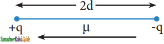 <p>The polarity of a covalent bond can be measured in terms of dipole moment which is defined as<br>μ = q × 2d<br>Where μ is the dipole moment, q is the charge and 2d is the distance between the two charges. The dipole moment is a vector and the direction of the dipole moment vector points from the negative charge to positive charge.</p><p>The unit of dipole moment is coloumb meter (C m). It is usually expressed in Debye unit (d). The conversion factor is 1 Debye = 3.336 × 10<sup>-30</sup> C m.</p>