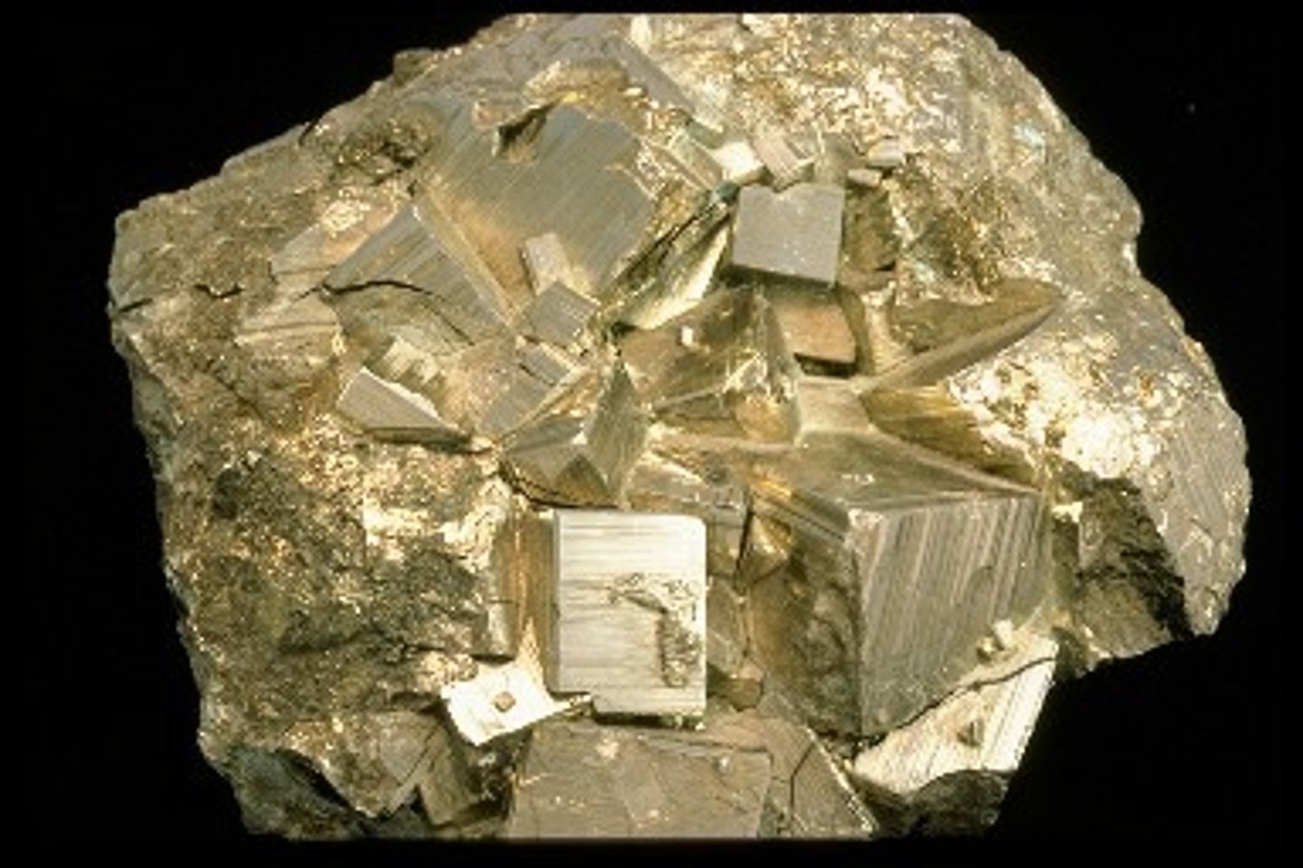 <p>when a mineral looks like metal, shiny</p>